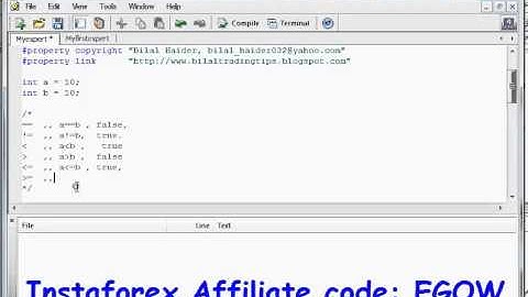 Mql4 Programming tutorial 07   Relational Operators