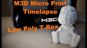 M3D Micro Print Timelapse: Low Poly T-rex