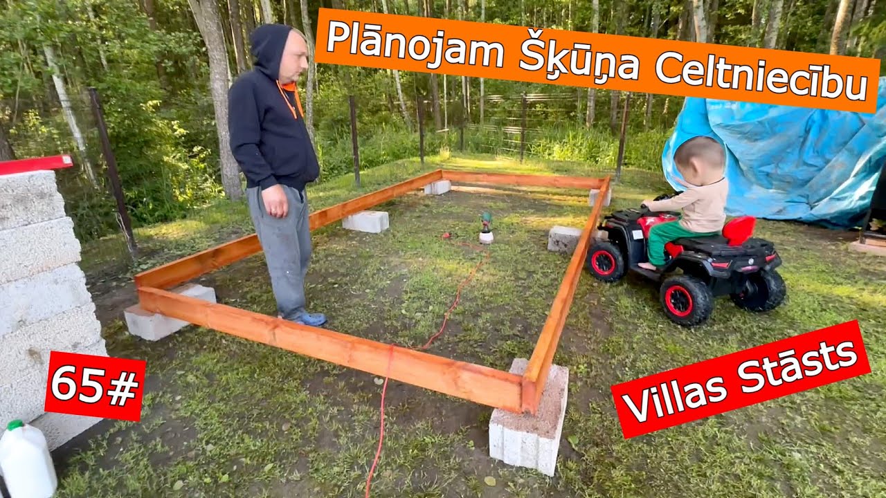 65#  Plānojam Šķūņa Celtniecību - Treilera Kosmētiskie Darbi | Villas Stāsts
