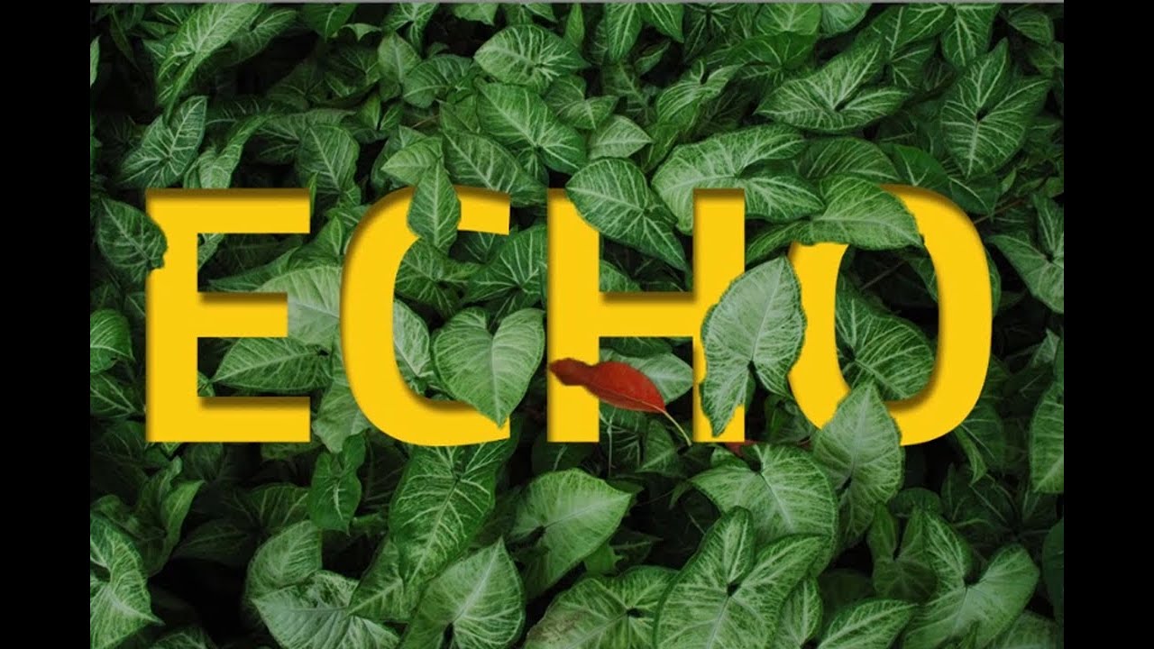 The best method for text effect leaves | Simple Photoshop Tutorial