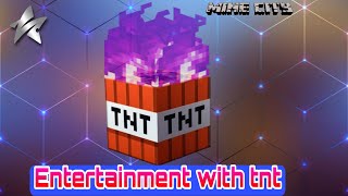 Entertainment with #tnt #minecraft #minecity #minecraft survival #minecraft animation