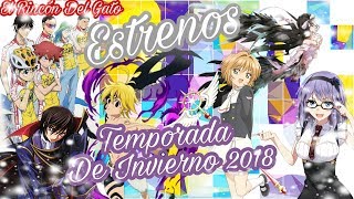 Estrenos De Anime Temporada De Invierno 2018