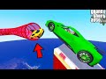 SHINCHAN AND FRANKLIN BATTLED FOR V SHAPED MEGA RAMP PARKOUR CHALLENGE GTA 5