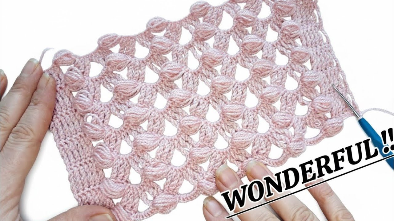 Ultra Elegant & Fast! 💨 Crochet Stitch Pattern for Beginners