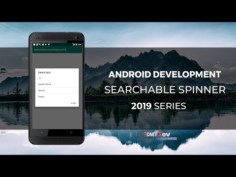 Android Development Tutorial  - Searchable Spinner with Firebase