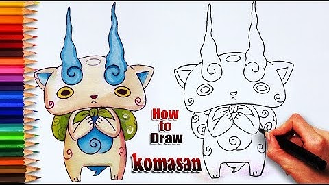 How to Draw Komasan | Yo-kai watch drawing | easy drawing step by step