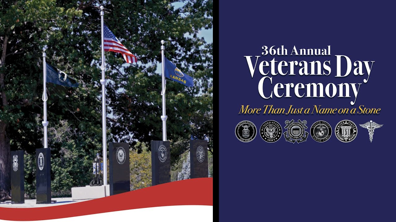 New Veterans Memorial Dedication & Veterans Day Ceremony 2023 | Washburn University