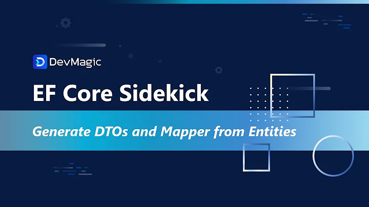 Generate DTOs and mapper from entities | EF Core Sidekick