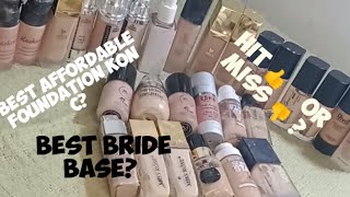 Best Foundation For oily/dary Skin || kashees/rivaj/Huda Beauty/missrose/MM silk Foundations review