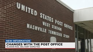 Nashville USPS customers upset about slower mail delivery