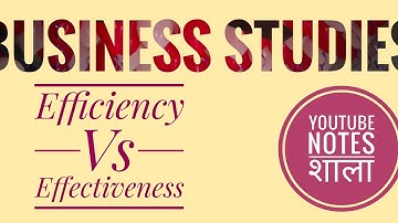 Difference between efficiency and effectiveness