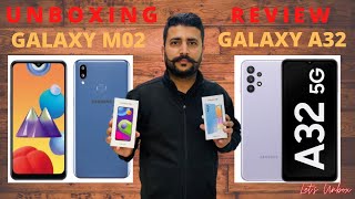 samsung M02 & A32 Unboxing - First look @ LET's unBOX