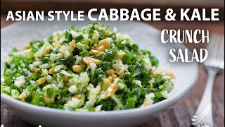 Crunchy Asian Cabbage And Kale Salad Recipe  A Healthy Vegetarian And Vegan Recipe!