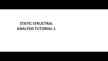 Static structural analysis in ansys workbench Mechanical engineering CADD