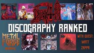 DEATH Albums RANKED - Worst to Best | Metal Discussion with Matt Zappa