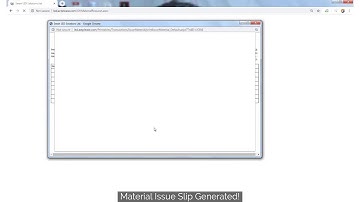 Material Issue in Genie ERP (Against Request)