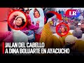 Ciudadanas BURLARON SEGURIDAD y JALARON de los CABELLOS a DINA BOLUARTE en AYACUCHO: "ASESINA" | #LR image