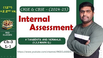 Tangent and Normal || equation of tangent and normal || internal exam 2024-25 ||