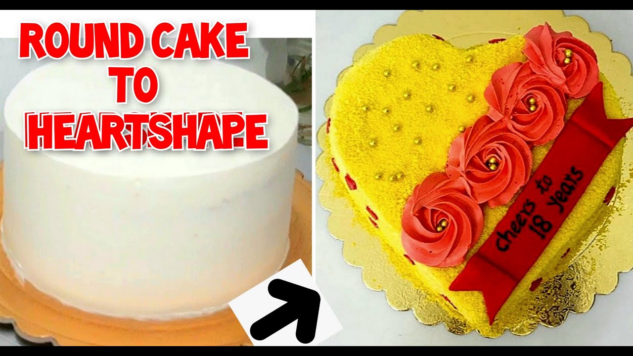 How To Make Round Cake To Heart Shape Cake Heart Shape Cake Easy how-to-make-round-cake-to-heart-shape-cake-heart-shape-cake-easy