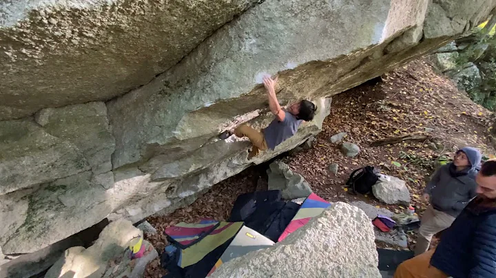 Gunks Bouldering - Northeast Area - The Disinfected V10