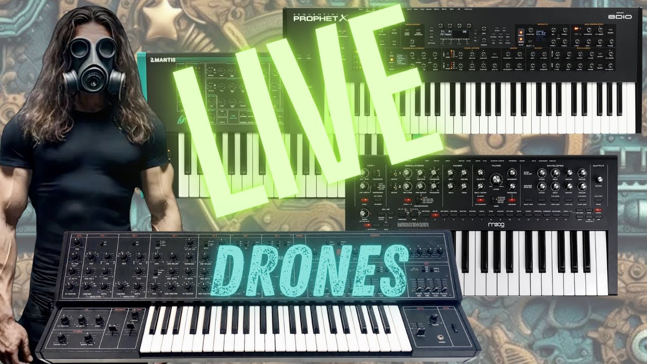  Droning the night away with Prophet X / MonoPoly / CS-30 / Mantis / Gr-1 / Messenger / Nord 2Xr