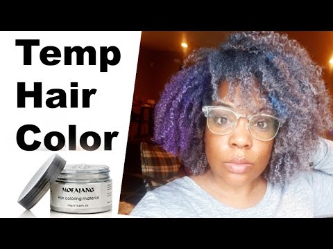 Mofajang Silver Hair Paint Wax On Black Hair Paint Wax Wash And