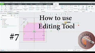 How to use Editing tool in Creo Parametric ||  Creo Basic Tutorial.