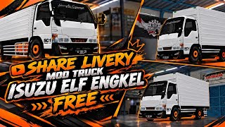 DIHAPUS SAYANG🗿 || SHARE LIVERY MOD TRUCK ISUZU ELF ENGKEL KIKI CORE FREE COEY || BUSSID V4.5.2 screenshot 1