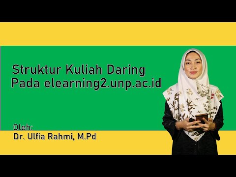 Tutorial elearning2.unp.ac.id | Struktur Kuliah Daring - Moodle 3