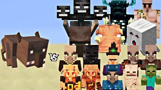 Great Minecraft Battle:Raker vs all mobs #minecraft #viral