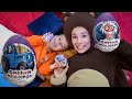 Маленькая Вера - Медведь и Дядя Фёдор распаковывают яйца с сюрпризом Синий Трактор