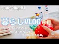 【暮らしVLOG】まとめ買い後の追加買いしたもの。つくりおき で作った晩ごはんの様子。/ 豚肉とナスのつけ汁でお蕎麦/焼き鳥のネギマ/節約にはカレーライス♪/ 新なつくりおき ”大根とがんもの煮物”