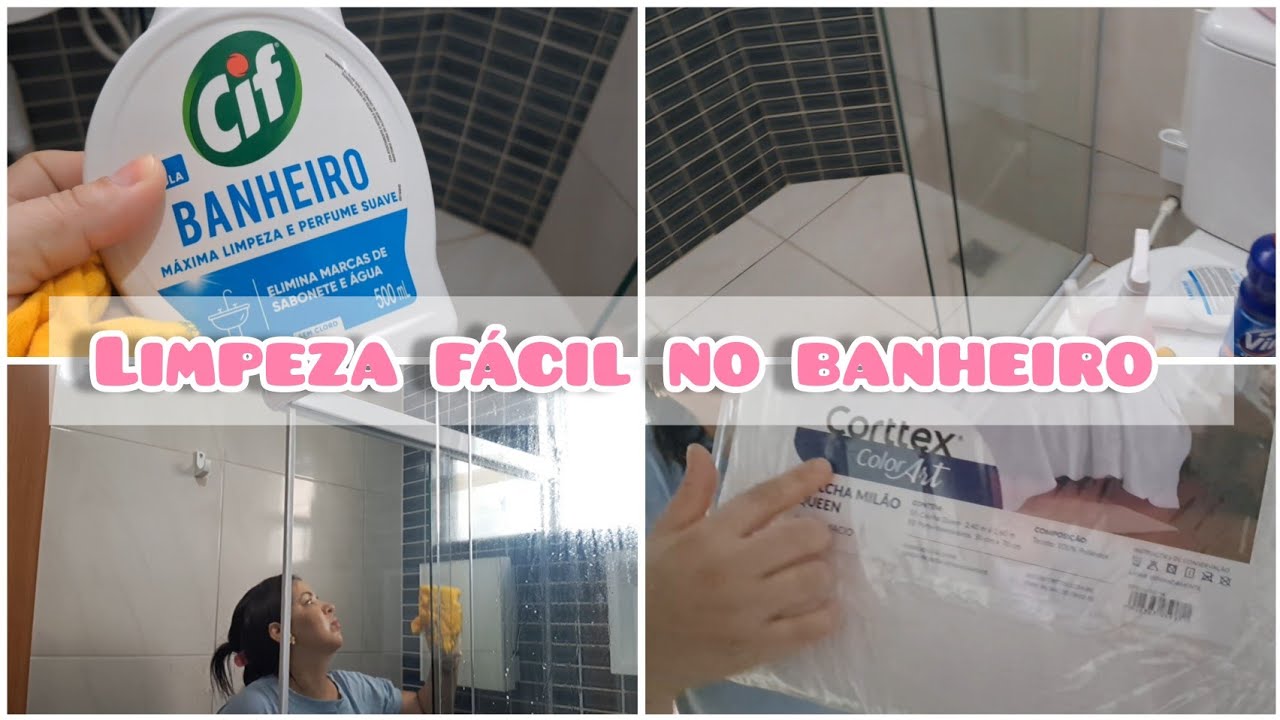 Limpeza no banheiro sem jogar muita água/ Comprinha para o lar  que tava precisando muito