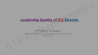 Leadership Quality of ICU Director