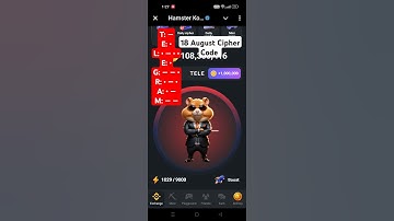 Hamster Kombat Daily Cipher 18 August | 18 August Daily Cipher Code Hamster Kombat #hamsterkombat