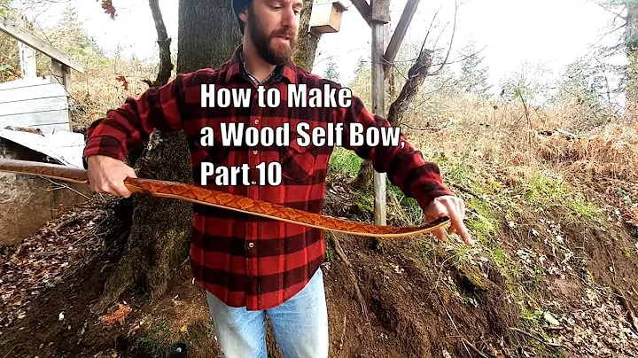 How to Make a Wood Self Bow, Part 10 (Arrow Shelf, Decoration and a Tru Oil Finish)