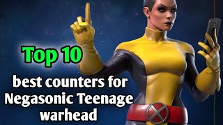 Top 10 best counters for Negasonic Teenage Warhead / Thronebreaker Cavalier MCOC