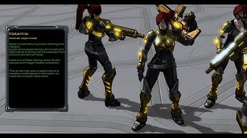 Starcraft 2 custom model - Katarina (Modular Setup)