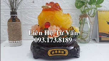 Cóc ngậm tiền phong thủy vàng ngọc lưu ly | Lộc Phát