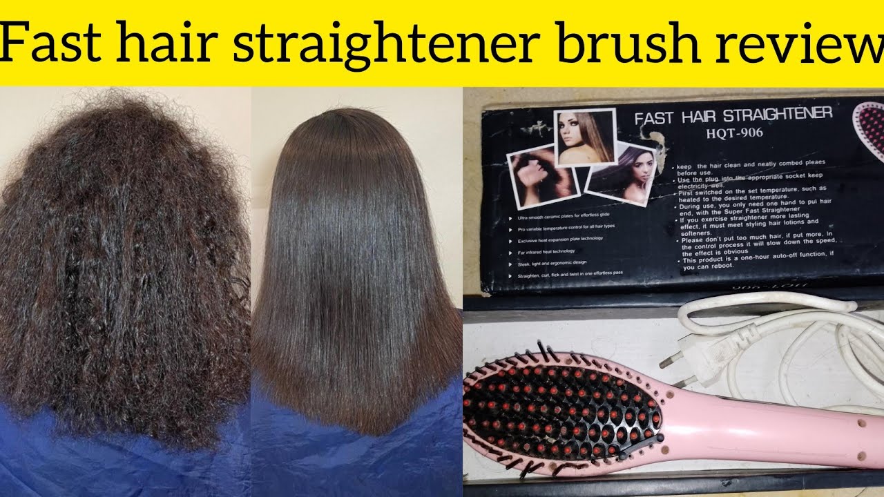 Fast hair straightener brush Review uses & price in Pakistan!! YouTube