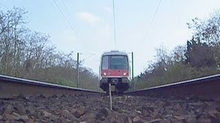 RER B - Le train passe au dessus de la caméra