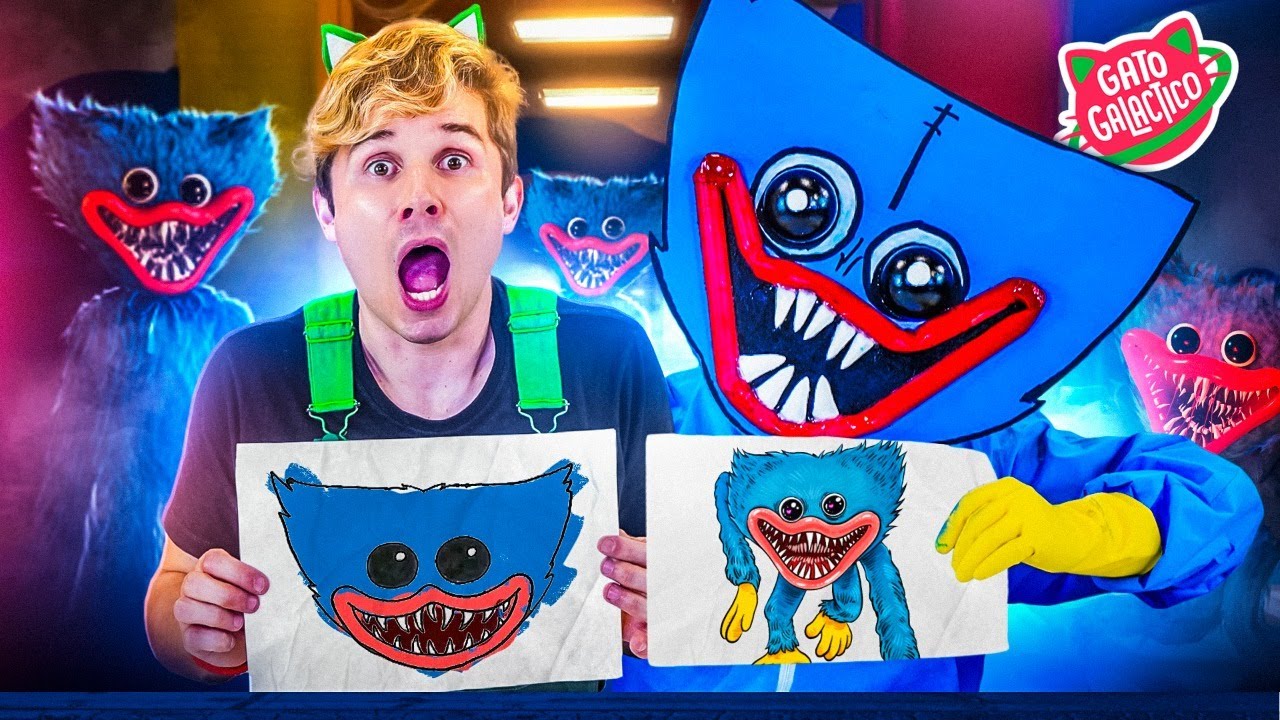 BATALHA DO DESENHO ENGRAÇADO VS HUGGY WUGGY | Quem Desenha Melhor ?