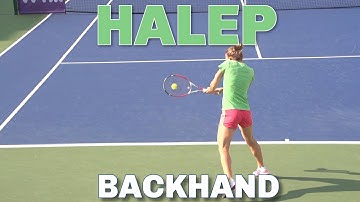 Simona Halep Crushing Backhands Super Slow Motion