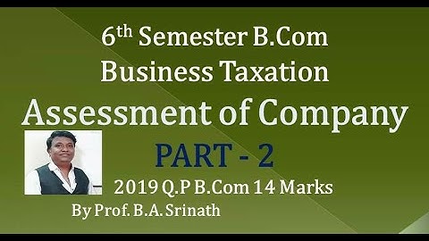 Assessment of Companies in Kannada PART 2 - B.COM 2019 Question Paper 14 Marks (By Srinath Sir)