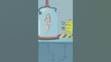 Alien kidnap My Gf 😂 Comics Bob Funny Game #shorts #19