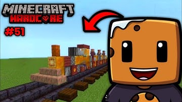 How to  Built a Working Train in Minecraft Hardcore like @aCookieGod