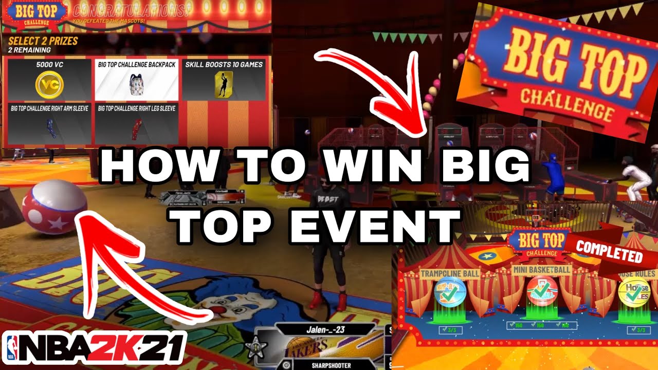 HOW TO WIN THE NEW BIG TOP EVENT ON NBA 2K21! HOW TO MAKE FREE THROWS