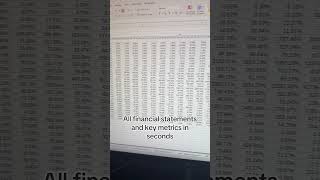 Best way to get stock financials in excel #stockanalysis #valueinvesting #fundamentalanalysis