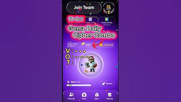 Gemz Daily code Today Gemz Daily Cipher code 10 October #shorts