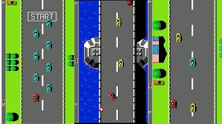 Road Fighter - Old car racing game play screenshot 4